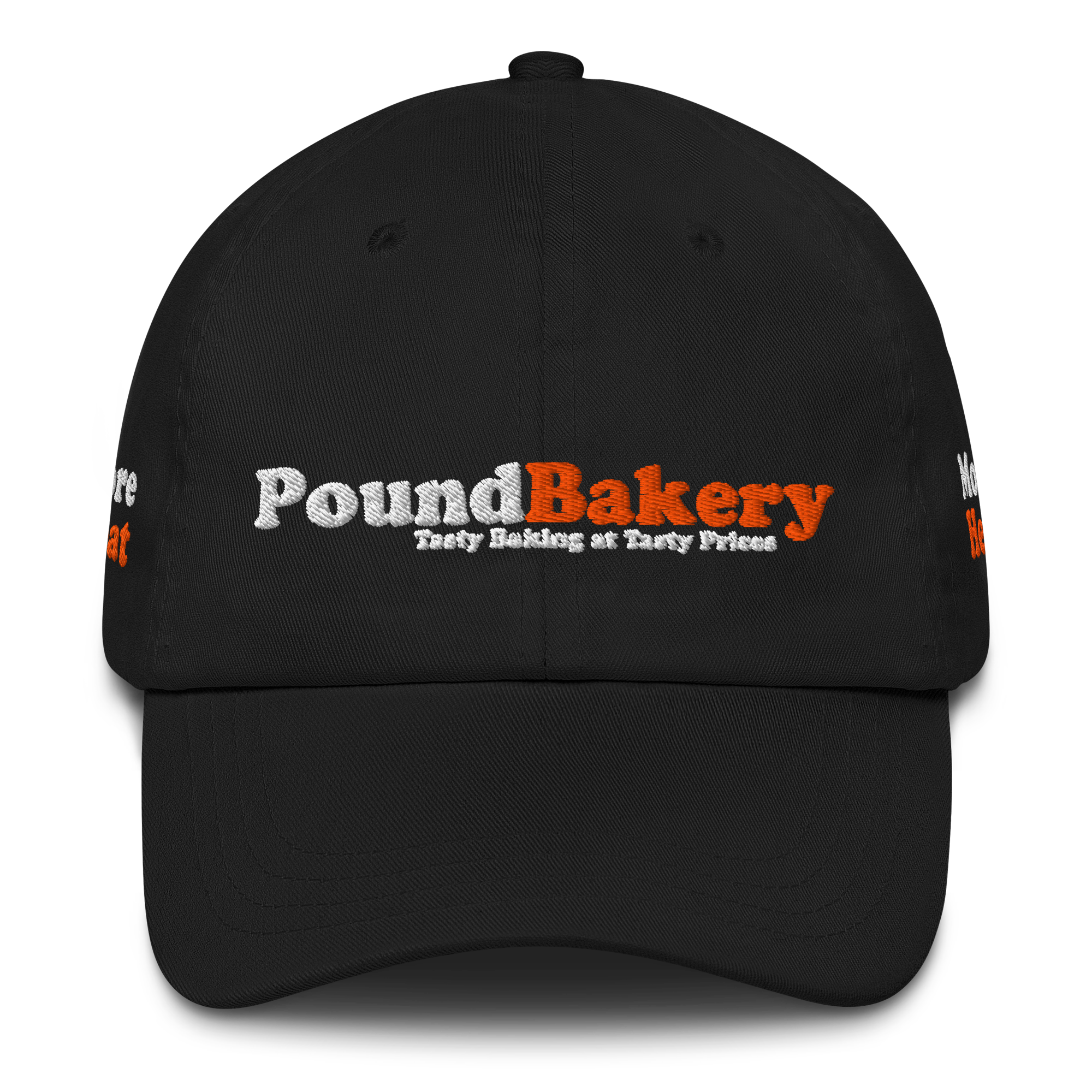 Black cap with 'Pound Bakery' logo on a white background